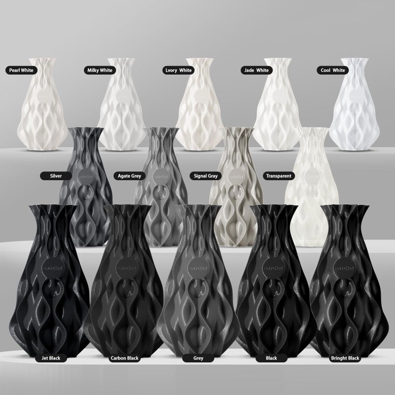 ERYONE PLA Filament 3D Printer PLA Filament 1.75mm +/- 0.03mm, PLA Filament 1KG Cardboard Spool(2.2LBS), Grey - Image 3